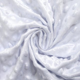 Polaire minky relief blanc optique