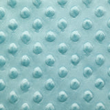 Polaire minky relief bleu givré