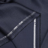 Tissu tailleur laine mélangée texturé marine
