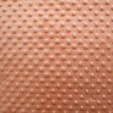 Polaire minky relief terracotta