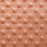 Polaire minky relief terracotta