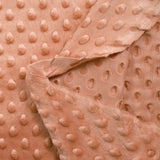 Polaire minky relief terracotta