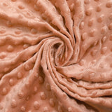 Polaire minky relief terracotta