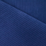 Velvet de poliéster acanalado de zafiro