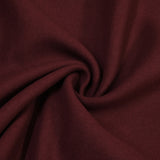 100% cashmere double -sided burgundy per meter