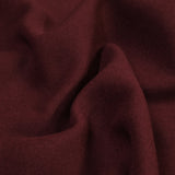 100% cashmere double -sided burgundy per meter