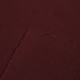 100% cashmere double -sided burgundy per meter