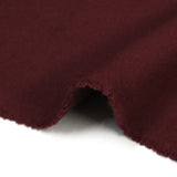 100% cashmere double -sided burgundy per meter
