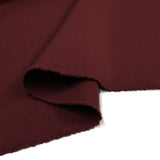 100% cashmere double -sided burgundy per meter