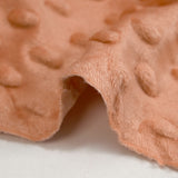Polaire minky relief terracotta