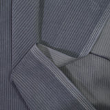 Velours côtelé polyester 3 mm gris éléphant