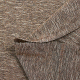 Jersey de polycoton Lurex bronze fond grège chiné