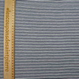 Jersey de algodón a rayas azul medianoche y blanco