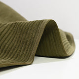 Velours côtelé polyester 3 mm vert olive
