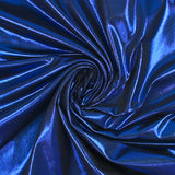 Jersey de polyester lamé bleu roi