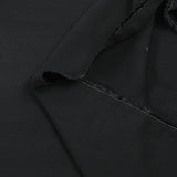 Voile de viscose jacquard satiné Sana noir