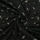 Jersey de coton imprimé les filles fond noir