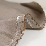 Tissu tailleur laine mélangée oxford café