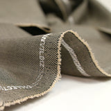 Tejido de traje sarga mezcla lana beige y negro