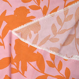 Viscose impreso Linda Orange Pink Fondo