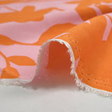 Viscose impreso Linda Orange Pink Fondo