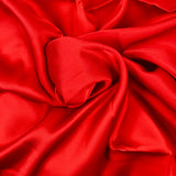 Red viscose satin