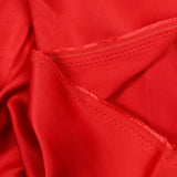 Red viscose satin