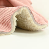 Velvet de poliéster cibed acolchado con Sherpa Vieux Rose