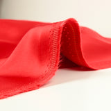 Red viscose satin