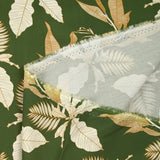 Print viscose Natural Serene Khaki green background
