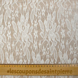 Dentelle polyester Juliette blanc cassé