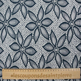 Dentelle polyester Camila marine