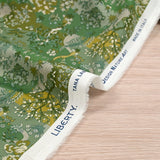 Coton liberty ® Little Landscape fond vert au mètre