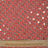 Microfibre imprimée polyester doré escalade fond rouge