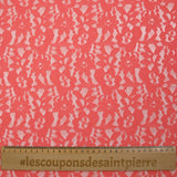 Dentelle polyester Paola corail