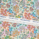 Coton liberty ® Little Landscape fond pastel au mètre