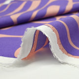 Print viscose abstract purple pink background