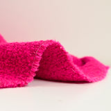 Tweed de laine mélangée rose