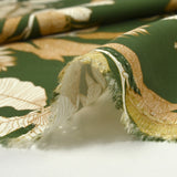 Print viscose Natural Serene Khaki green background