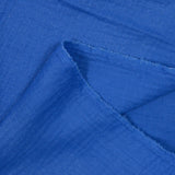 Double gaze irisée argent fond bleu lavande