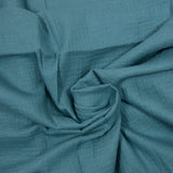 Double gaze irisée bleu fond bleu pétrole