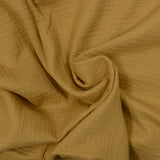 Double gaze irisée dorée fond camel