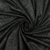 Jersey de polyester irisé argenté fond noir