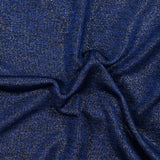 Maille chinée irisée Mindy fond bleu roi