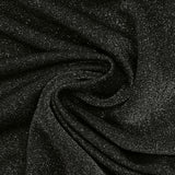 Maille fine Lurex argent fond noir