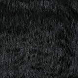 Black pleated velvet
