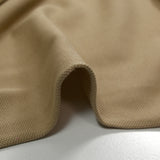 Beige cotton polo knit