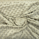 Polaire minky relief taupe