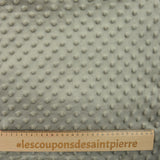 Polaire minky relief taupe