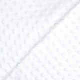 Polaire minky relief blanc
